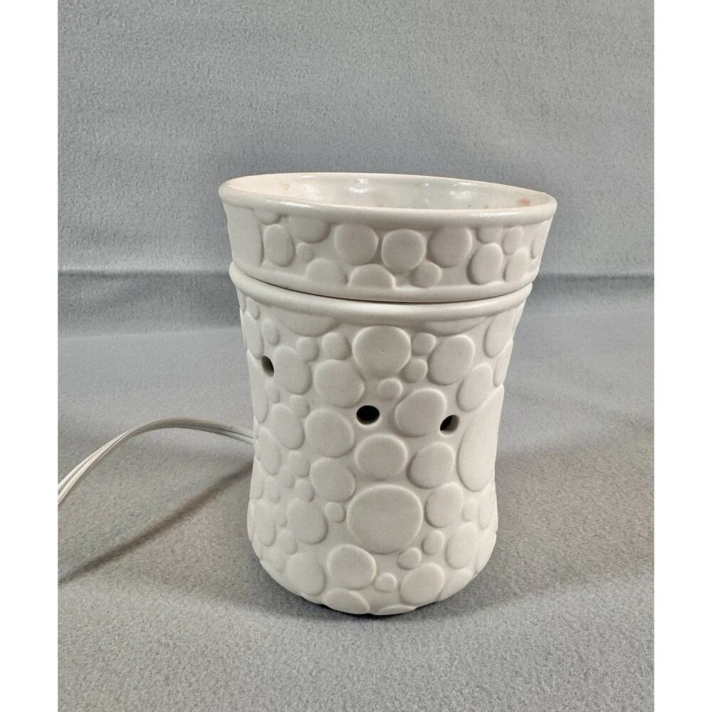 Scentsy Warmer Fizz Bubble Polka Dot Original Box PreOwned Excellent Condition
